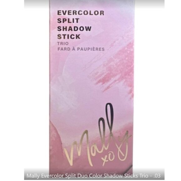 Mally Beauty Evercolor* Split Shadow Stick Trio (Blushing, Golden, Cinnamon) NIB - Picture 5 of 16